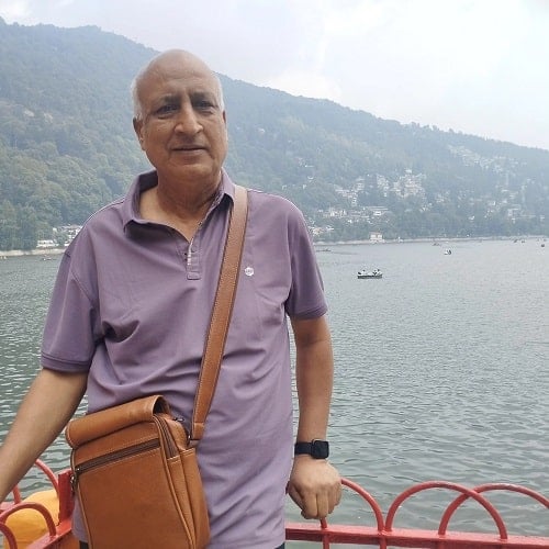 Gyan Prakash during his vacation