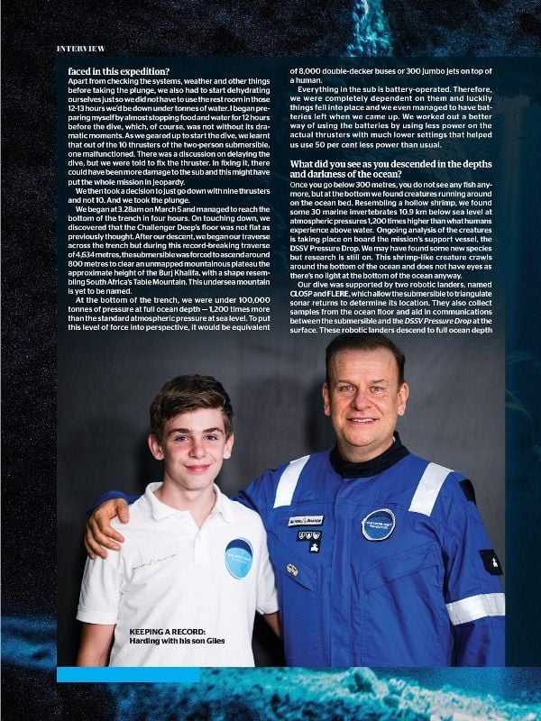 Hamish Harding and his son Giles featured in the 