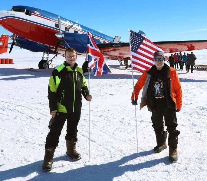 Hamish Harding with Buzz Aldrin