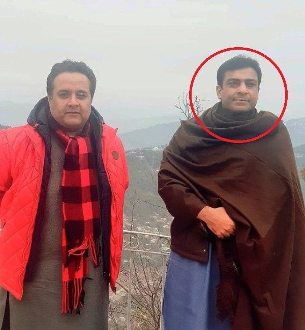 Hamza Shahbaz while travelling