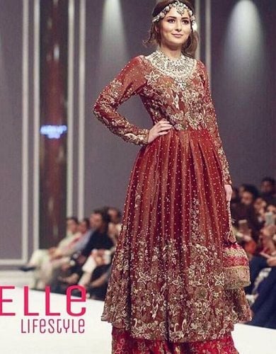 Hania Aamir in a fashion show