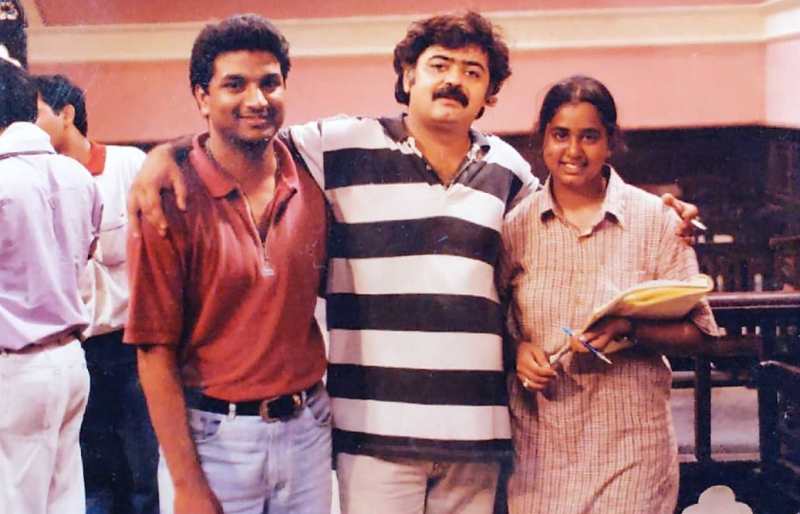 Hansal Mehta on the sets of his film Jayate