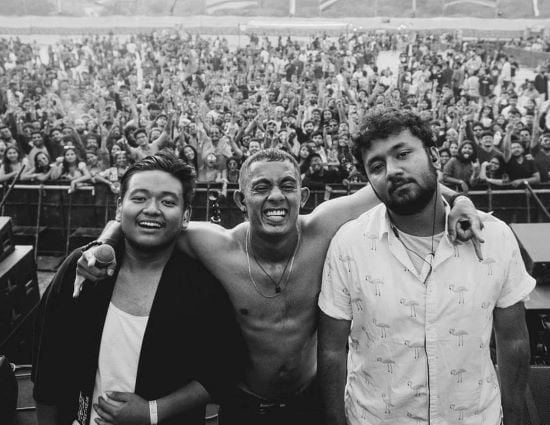 HanuMankind with other musicians at NH7 Weekender in 2019