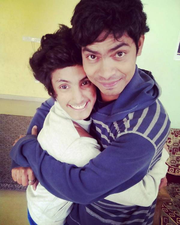 Hardik Rawat with his mentor