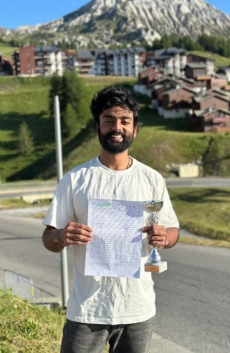 Harikrishnan A Ra with his third GM-norm certificate