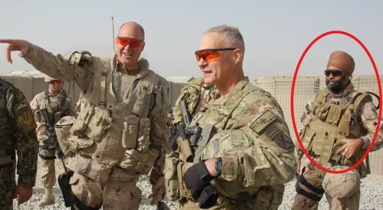 Harjit Sajjan during his posting in Afghanistan