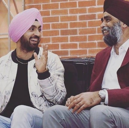 Harjit Sajjan in a conversation with Diljit Dosanjh