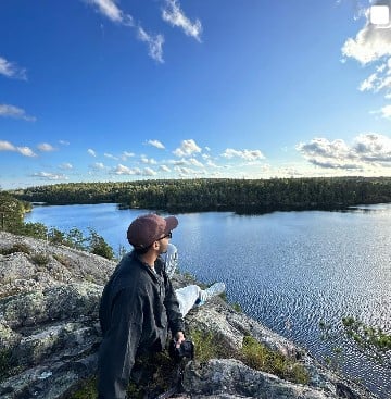 Harman Virk while enjoying a holiday