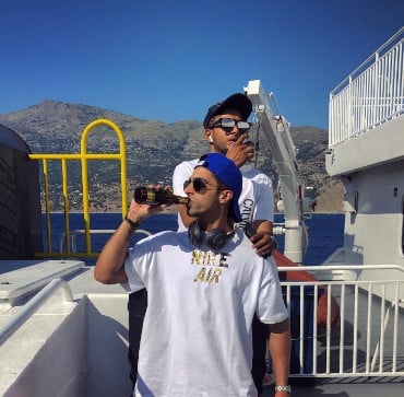 Harman Virk while enjoying beer