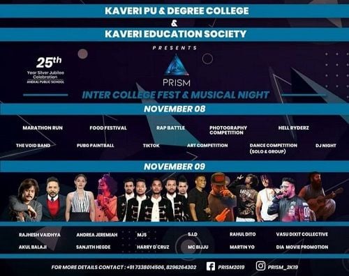 Harry d Cruz at Inter College Fest & Musical Night