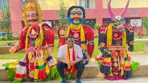 Harry d Cruz at a cultural fest