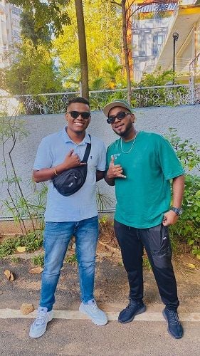 Harry d Cruz with Pawan Rio