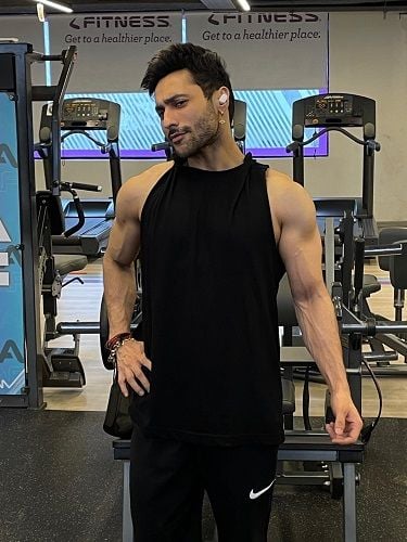 Harsh Beniwal at a gym