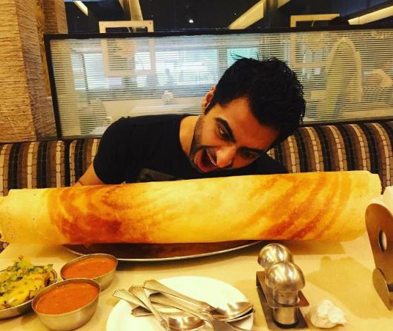 Harshad Arora having Dosa