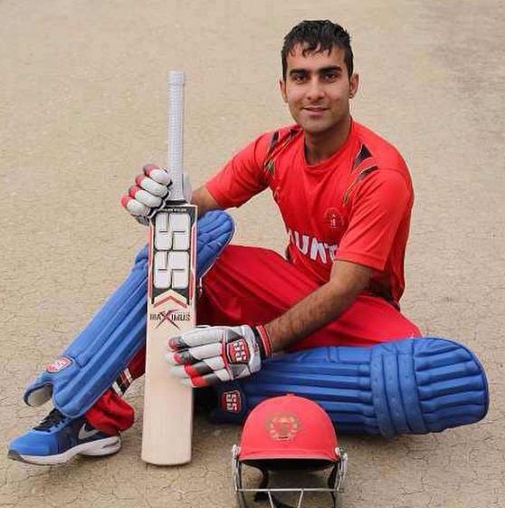 Hashmatullah Shahidi batting during a league match