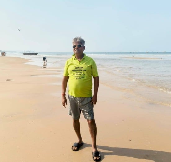 Heera Lal Patel during a trip