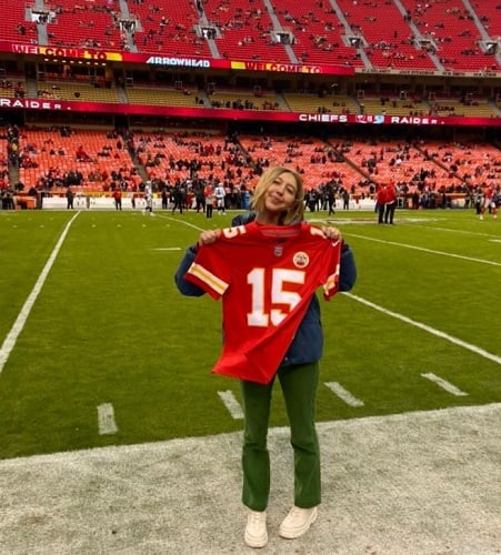 Heidi Gardner during a football match