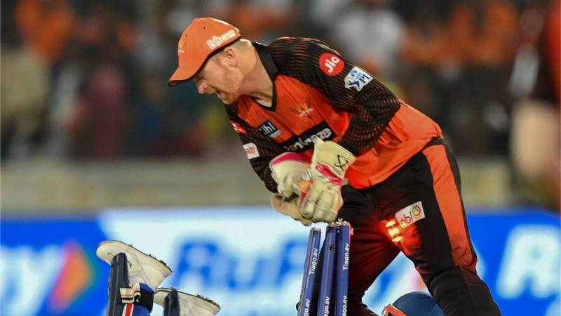 Heinrich Klaasen in action while playing for Sunrisers Hyderabad in an IPL match