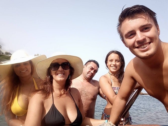 Heitor Nunes during his vacation