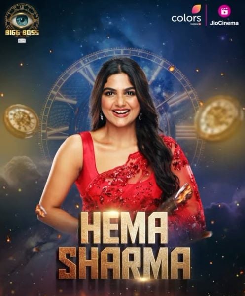Hema Sharma on the poster of Bigg Boss 18