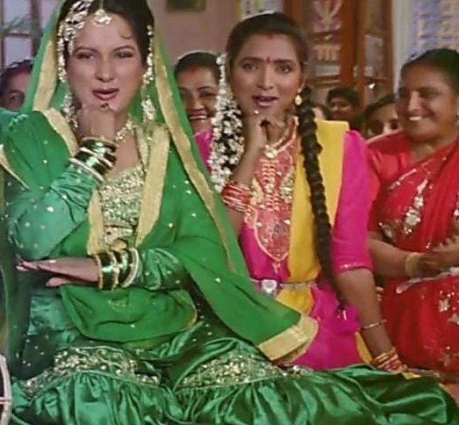 Himani Shivpuri as Razia in the movie Hum Apke Hai Koun (1994)
