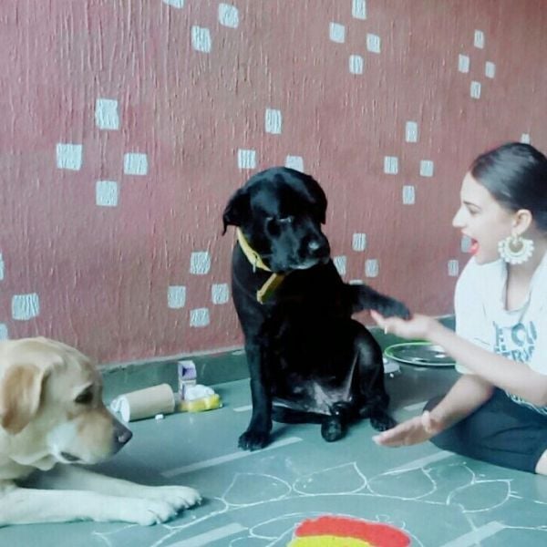 Himanshi Khurana loves dogs