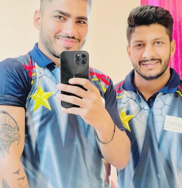 Himanshu Choudhary with Ravindra Chouhan