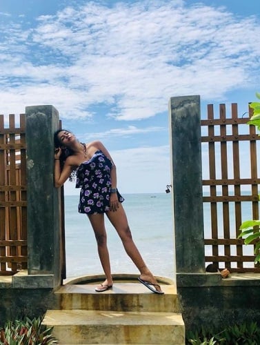 Himika Bose during her vacation