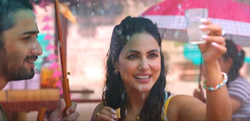 Hina Khan in the music video of the song 