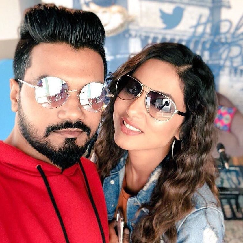 Hina Khan with Rocky Jaiswal