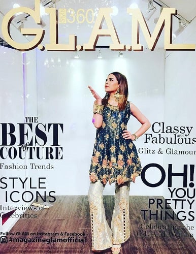 Hira Khan featured on a magazine cover