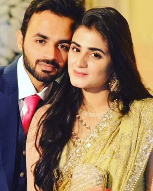 Hira Mani with her twin brother Hasan Jamal