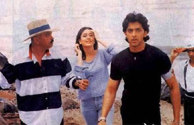 Hrithik Roshan With Kareena Kapoor On The Set Of Kaho Naa Pyaar Hai