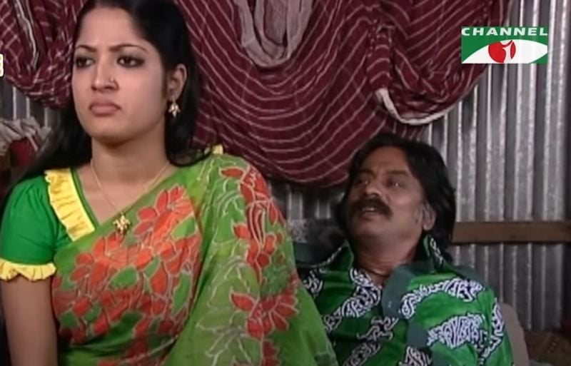 Humaira Himu (left) in a still from the TV show 