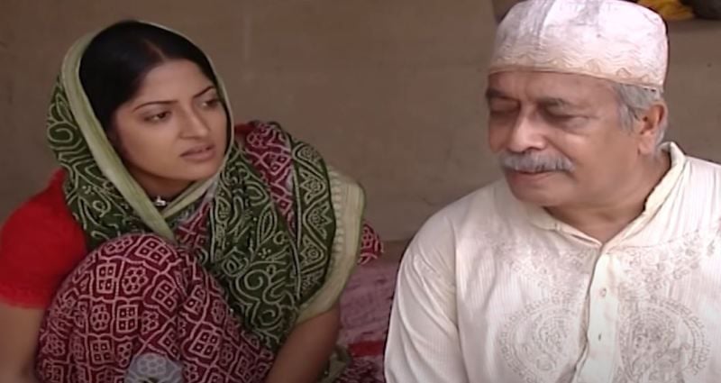 Humaira Himu (left) in a still from the TV show 