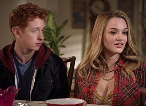 Hunter King in a still from Life in Pieces