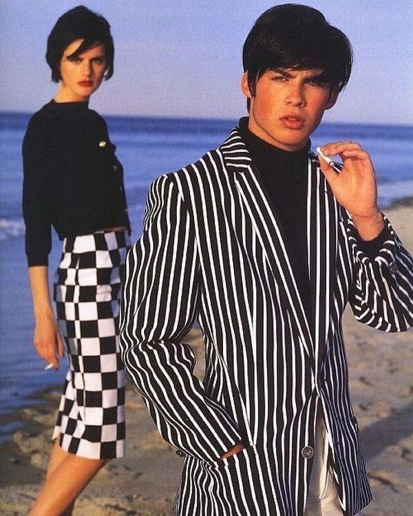 Ian Somerhalder modelled for Versus, Versace