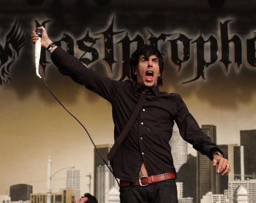 Ian Watkins performing in a live concert
