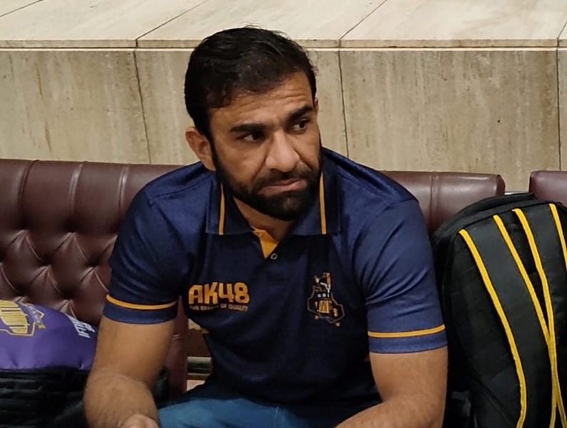 Iftikhar Ahmed in Galle Gladiators jersey