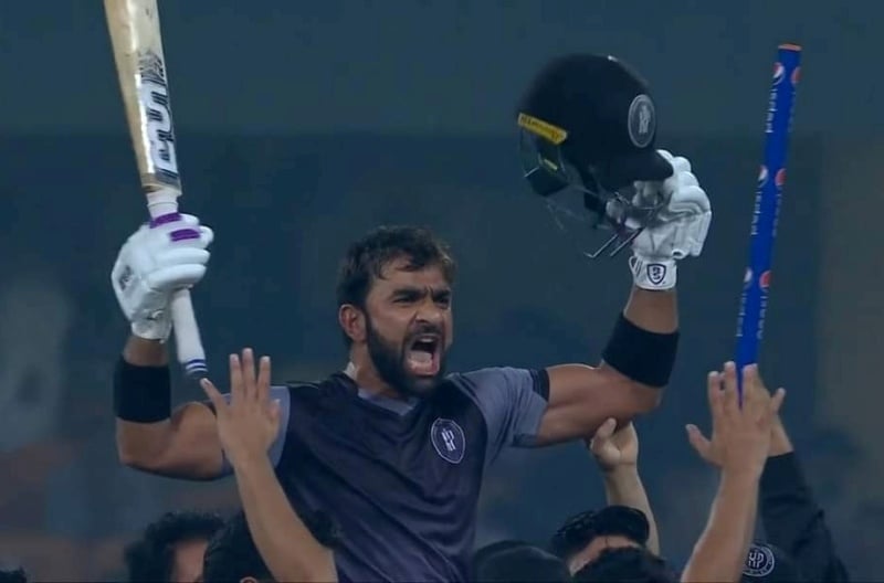 Iftikhar Ahmed playing in a List A tournament