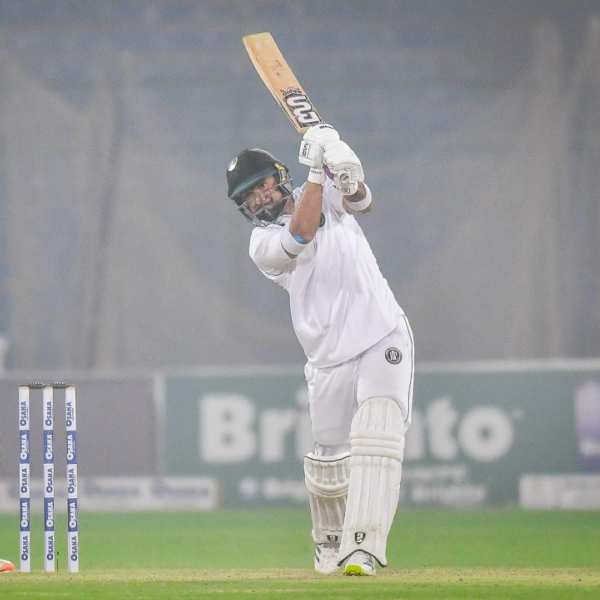 Iftikhar Ahmed playing in an inter-district tournament