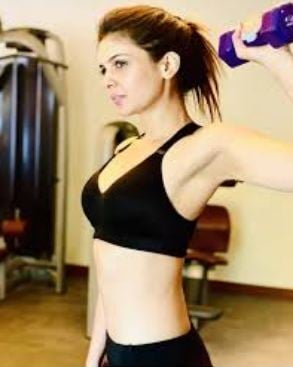 Ihana Dhillon inside the gym