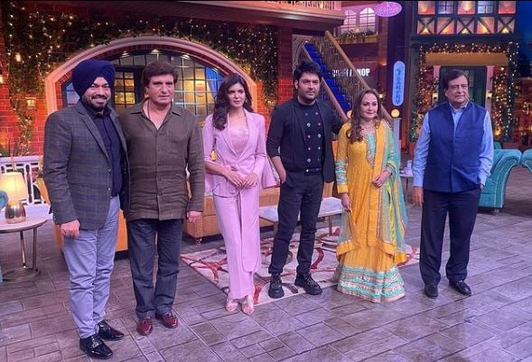 Ihana Dhillon on the sets of the Kapil Sharma Show
