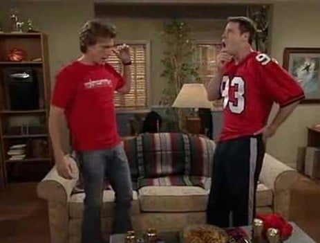 Ike Barinholtz with Josh Meyers (left)