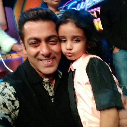 Inayat Verma with Salman Khan