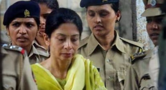 Indrani Mukerjea after being charged with murder