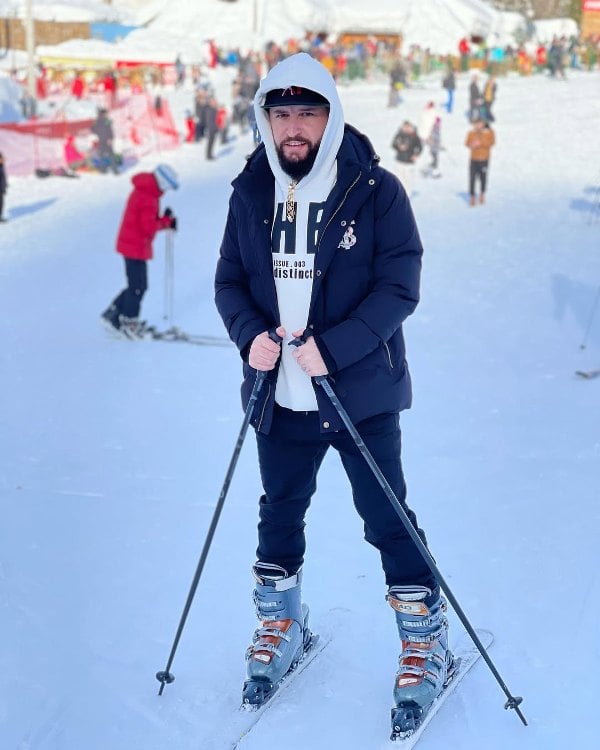 Indrit Murati while skiing