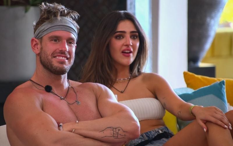 Ines Tazi (right) in a still from the reality TV series 