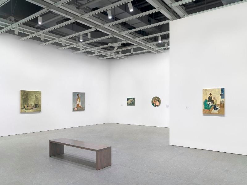 Installation view of Salman Toor