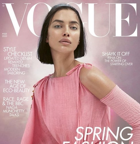 Irina Shayk featured on the cover of Vogue magazine
